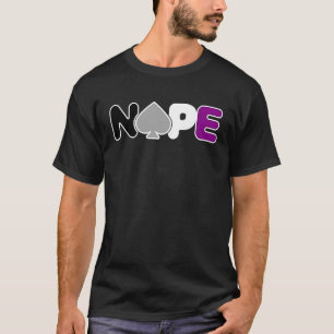 T-shirt NON Asexual Pride Asexualité Drapeau ACE Allié