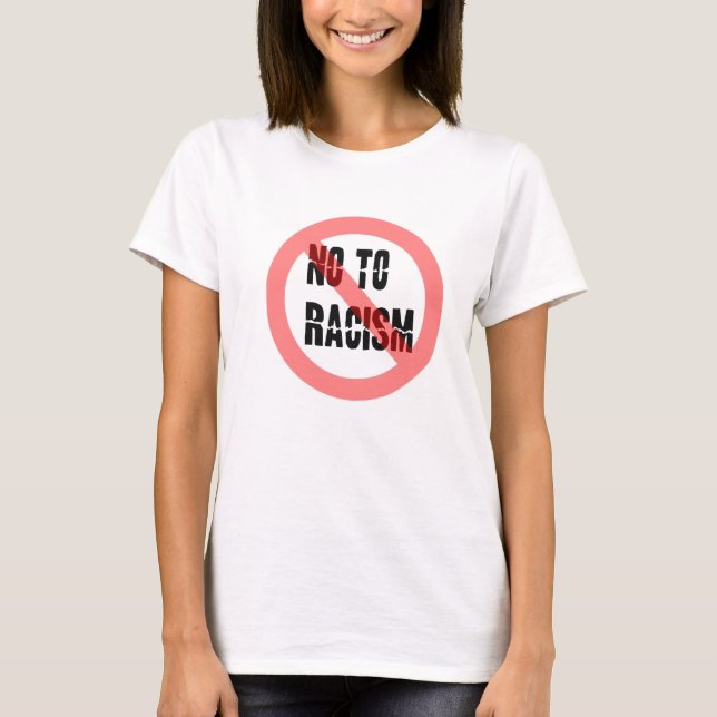 T-shirt Non Au Racisme | Slogan anti-racisme (Devant)