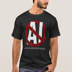T-shirt Non aux images générées par IA_1