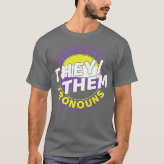 T-shirt Non-Binaire Enby Respectez Mes pronouns LGBT
