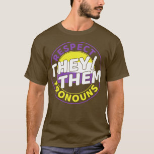T-shirt Non-Binaire Enby Respectez Mes pronouns LGBT