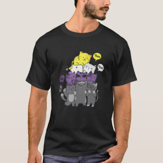 T-shirt Non-binaire Ils Leur Les Mêmes Non-Binary Fla