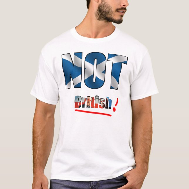 T-shirt Non britannique (lumière) (Devant)
