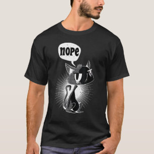 T-shirt Non Chat ennuyé et paresseux Non Chat  2