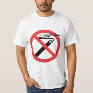 T-shirt non fumeur - Déclaration anti-tabac en gra