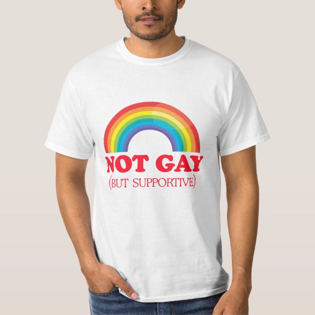 T-shirt NON GAI, mais de support (Devant)
