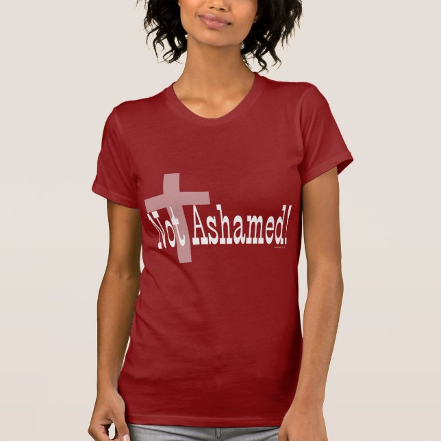 T-shirt Non honteux ! 1h16 de Romains (avec la croix) (Devant)