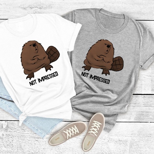 T-shirt non impressionné Beaver personnalisable (Créateur téléchargé)