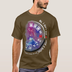 T-shirt Non Je ne clique pas seulement sur un bouton Camér