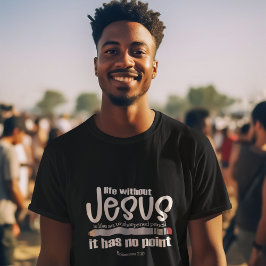 T-shirt NON JÉSUS NON POINT Foi chrétienne Citation Hommes