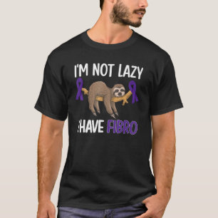 T-shirt Non Lazy Fibromyalgia Guerrier Fibromyalgie