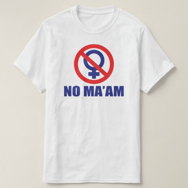 T-shirt Non Madame (Devant seulement) (Design devant)