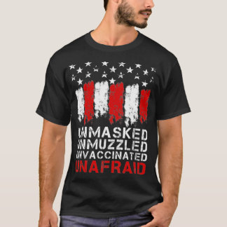T-shirt Non masqué Non muselé Non vacciné Sans Craignée Di