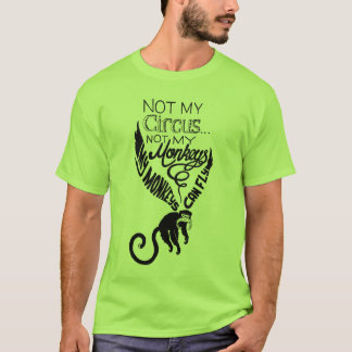 T-shirt Non mes singes
