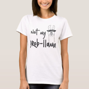 T-shirt Non mon lama de Prob