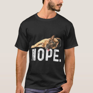 T-shirt Non paresseux amateur de chien berger allemand cad