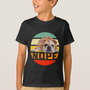T-shirt Non Paresseux Propriétaire Amateur de Bouledogue A