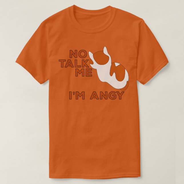 T-shirt Non Parlez-Moi Im Angy Chat Mème 1 (Design devant)