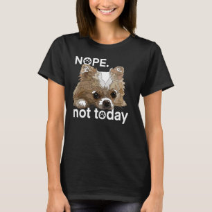 T-shirt Non Pas Aujourd'Hui Chihuahua Chig Funny Chiwawa L