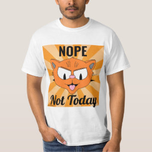T-shirt NON Pas aujourd'hui Drôle de Chat Enfant Gâté