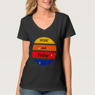 T-shirt Non Pas Aujourd'Hui Humour Mignonne Citation Couch