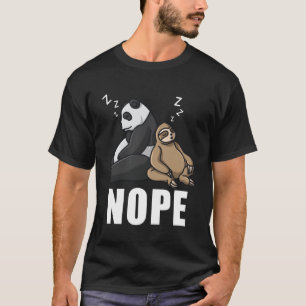 T-shirt Non pas aujourd'hui Sloth Femmes Enfants Hommes Fi