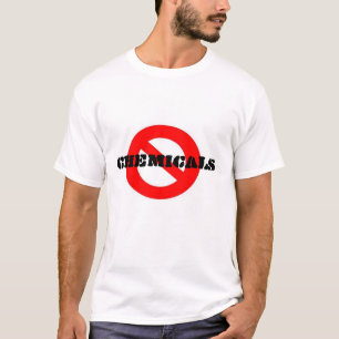T-shirt non, produits chimiques