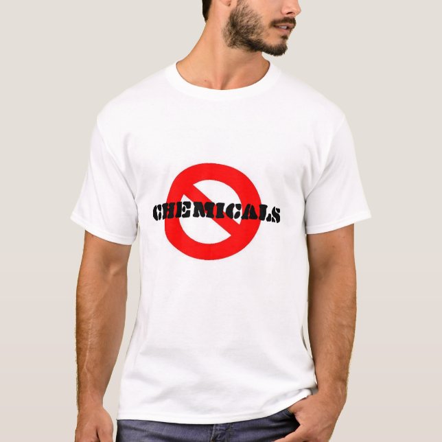 T-shirt non, produits chimiques (Devant)