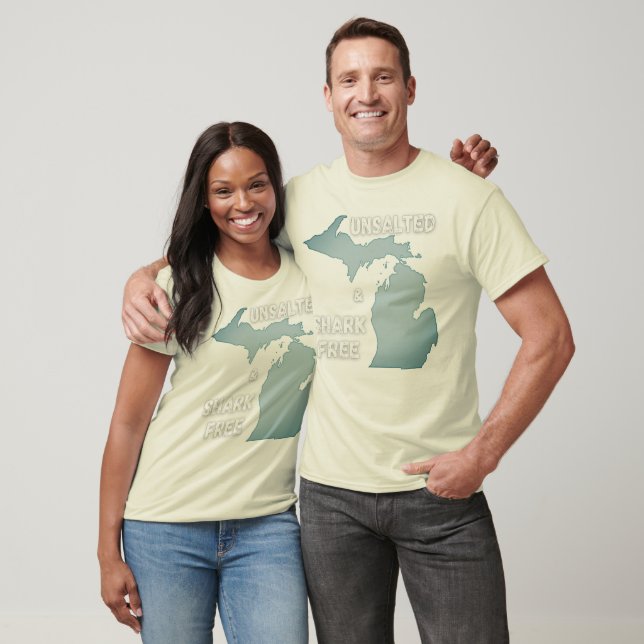 T-shirt Non salé et sans requin Michigan (Unisexe)