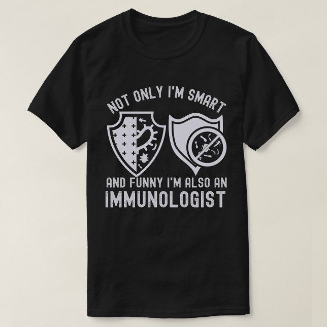 T-shirt Non seulement je suis intelligent et drôle, mais j (Design devant)