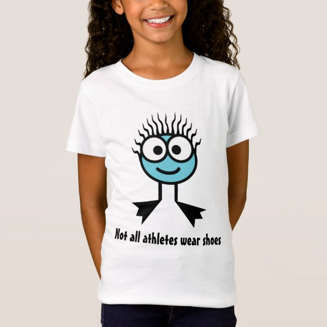 T-Shirt Non tous les athlètes portent des chaussures - (Devant)