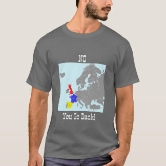 T-shirt Non, tu retournes chez toi
