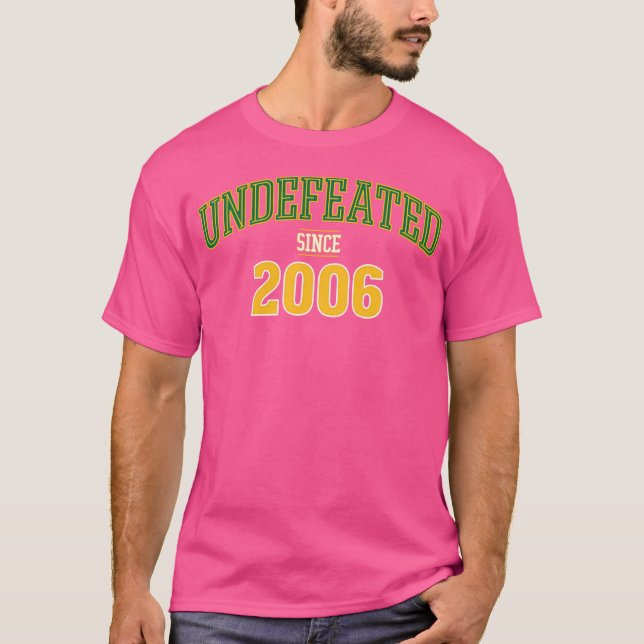 T-shirt Non vaincu depuis 2006 - Panier de supersoniques d (Devant)