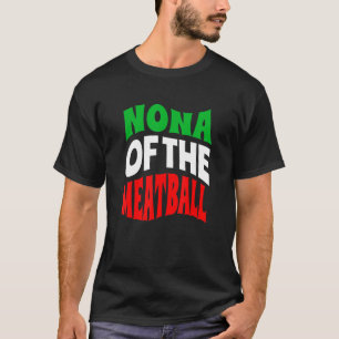 T-shirt Nona Du Drapeau De Meatball D'Italie Couleurs Ital