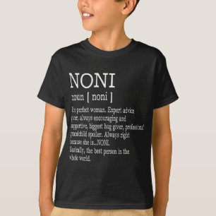 T-shirt Noni Définition Grandma Fête des mères Cadeaux Fem