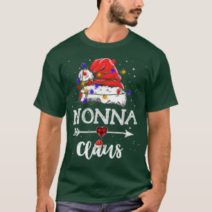 T-shirt Nonna Claus Feu de Noël Pyjama Famille Corresponda