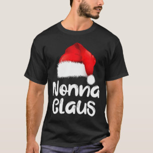 T-shirt Nonna Claus Noël Famille Épousant Chapeau de Père