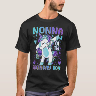 T-shirt Nonna de la fête d'anniversaire garçon Dabbing Uni
