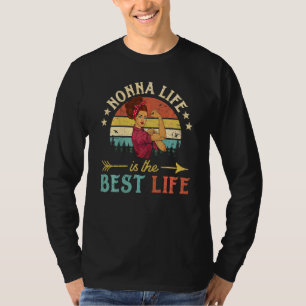 T-shirt Nonna Life Est La Meilleure Vie Femmes Décor Vinta