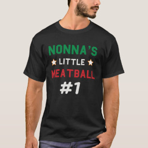 T-shirt Nonna Little Meatball Italienne grand-mère dit gar