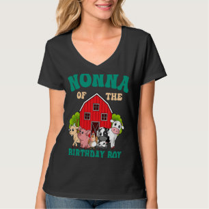 T-shirt Nonna Of Anniversaire Boy Farm Animal Famille Anni