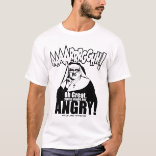 T-shirt Nonne fâchée
