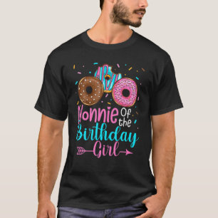 T-shirt Nonnie De L'Anniversaire Fille Donut Fête Famille 