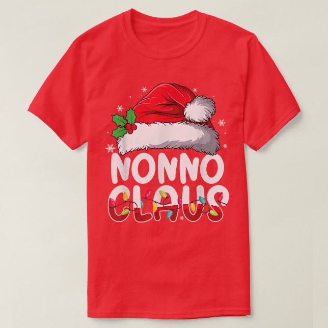 T-shirt Nonno Claus Matching Family Pajamas Funny Christma (Design devant)