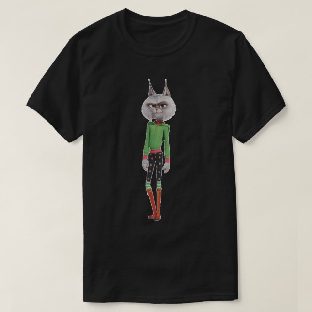 T-shirt Nooshy à chanter 2 film Sticker (Design devant)