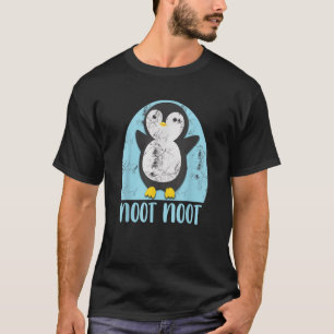 T-shirt Noot Noot Pingouin Oiseau Drôle Son Noël Hiver
