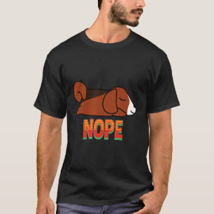 T-shirt Nope Beagle dormant