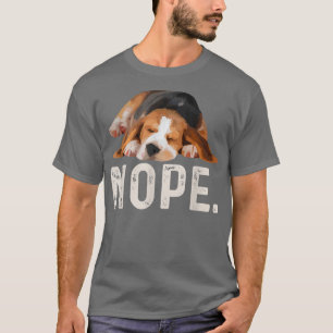 T-shirt Nope Lazy Beagle