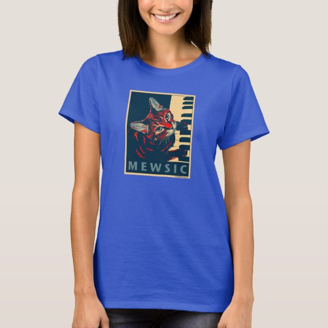 T-shirt Nora #003 (Mewsic - obscurité) (Devant)