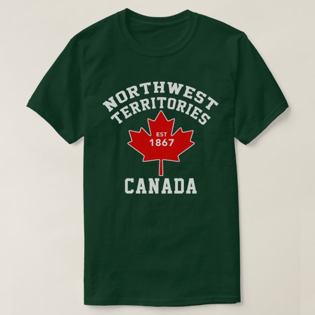 T-Shirt Nordwest-Territoriens-Flaggen-Kanadas (Design vorne)